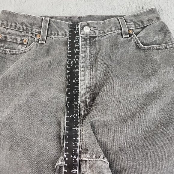 VTG Y2K High Waisted Mom Jeans Women's 14 Curvy Levi's 550 Straight Tapered Leg - Picture 5 of 12